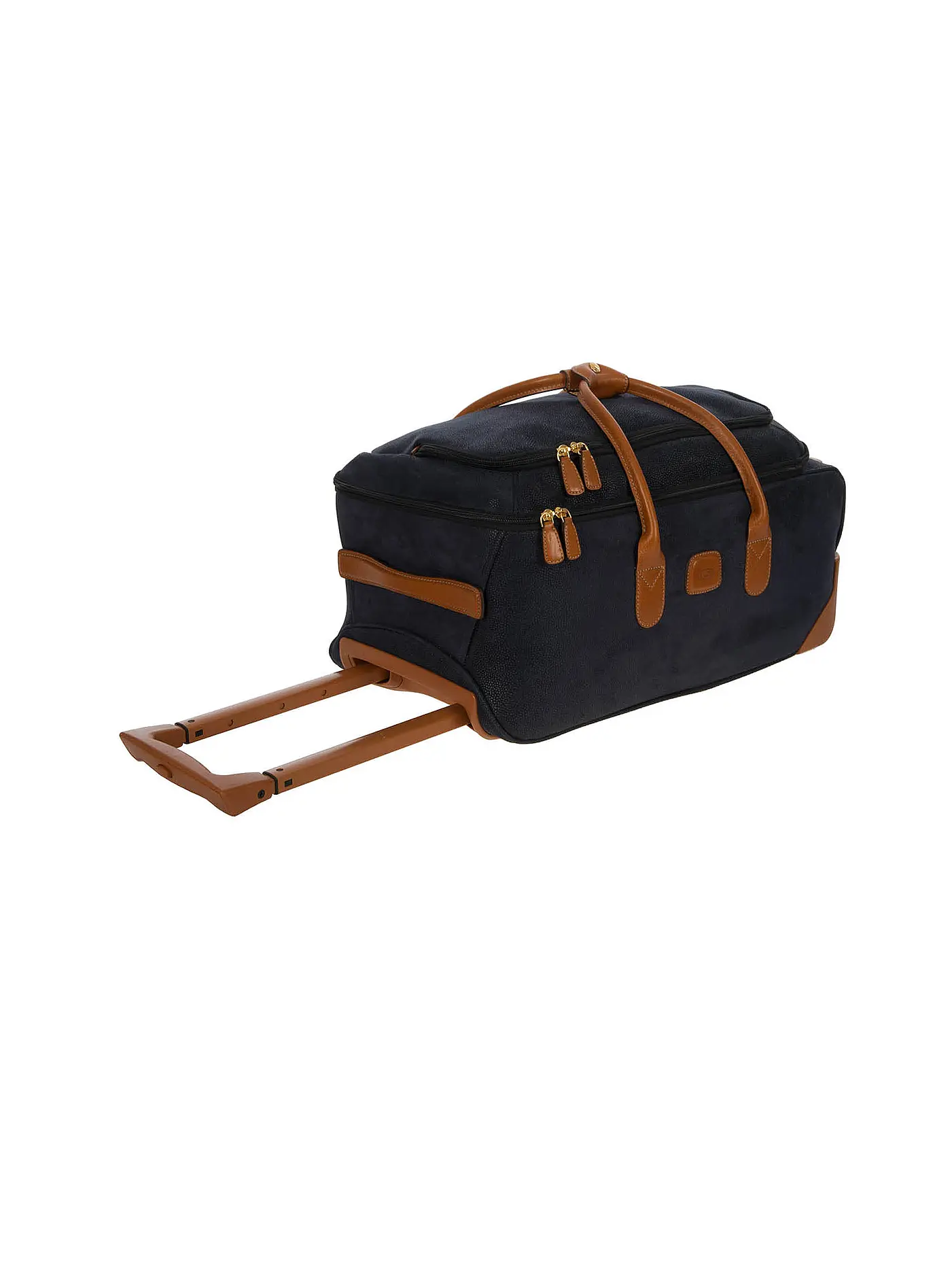 BRICS | Reisetasche mit Rollen "Life" 55cm (Camel) | blau